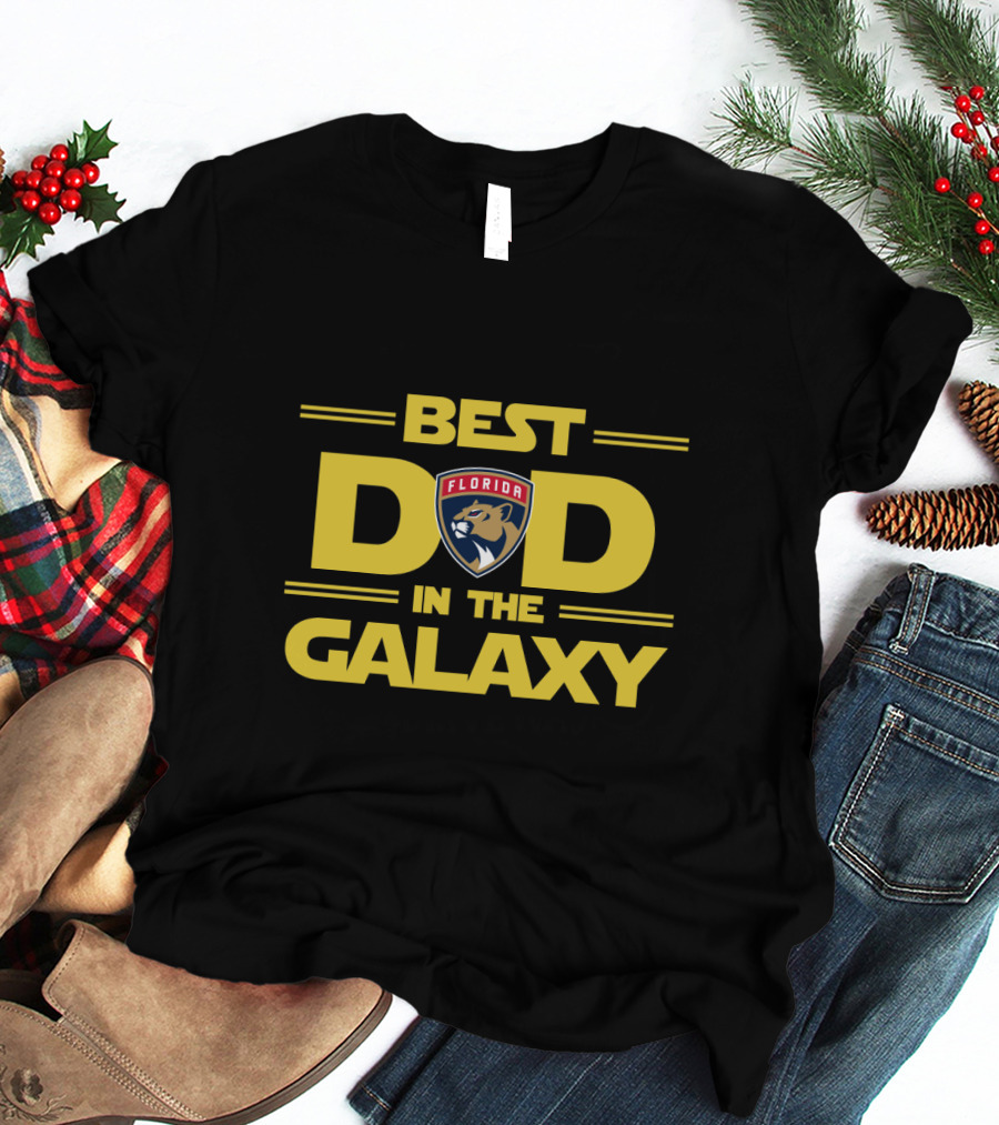 Best Florida Panthers Dad In The Galaxy Star Wars T-Shirt