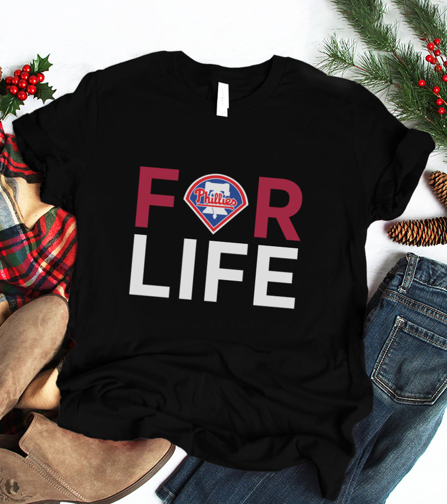 Philadelphia Phillies For Life Logo Fan T-Shirt