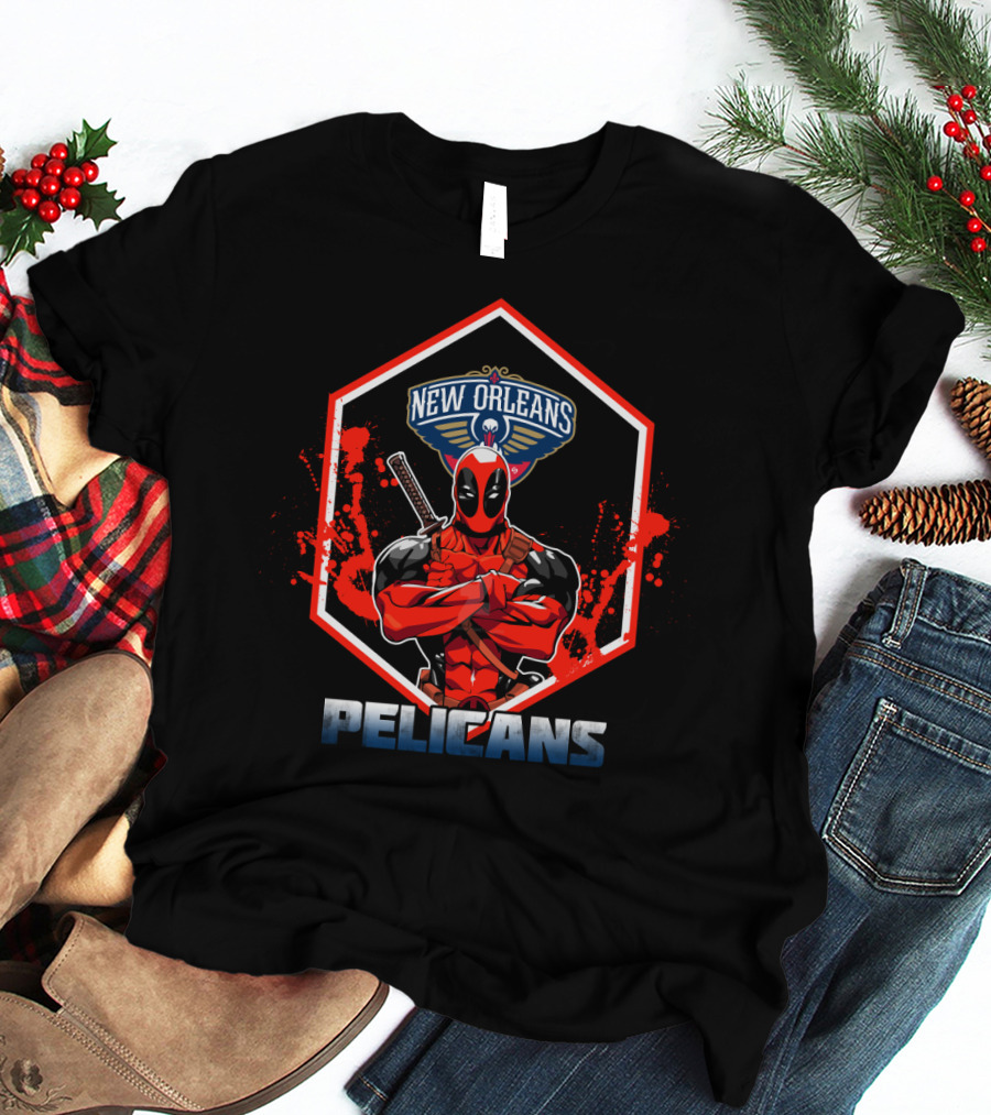 Deadpool New Orleans Pelicans Fans T-Shirt
