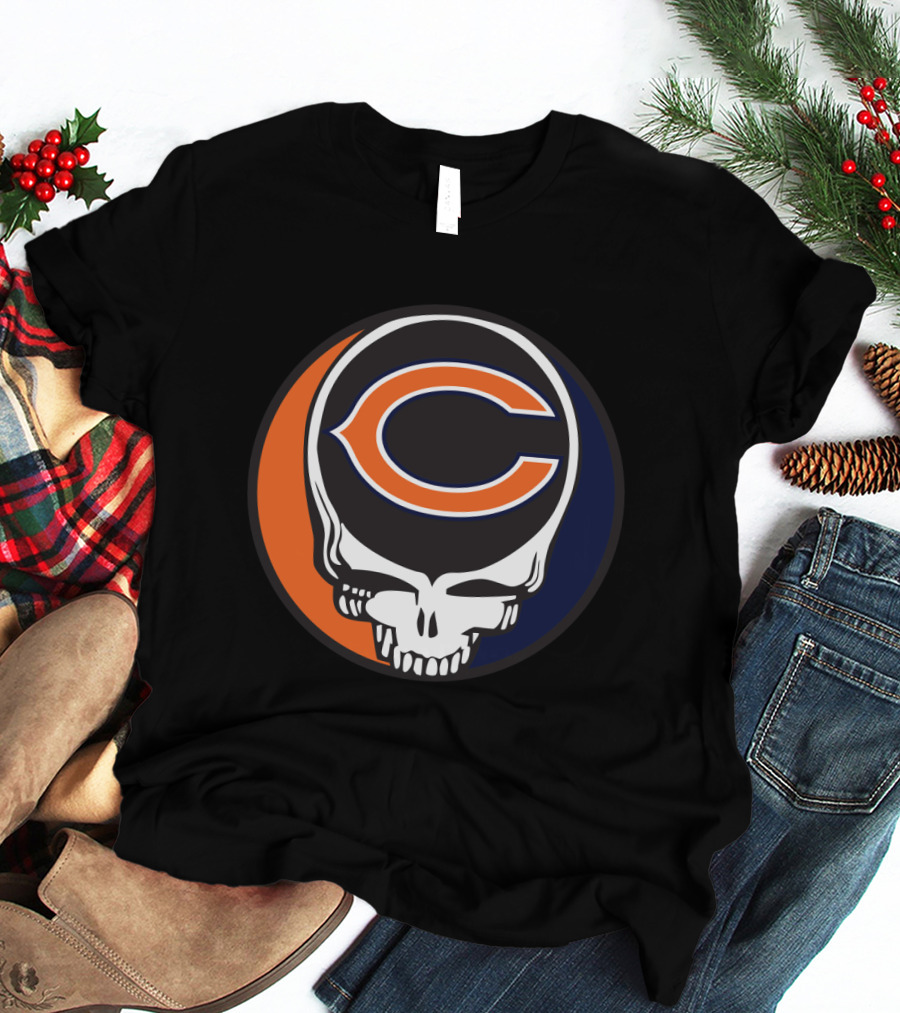 Grateful Dead Chicago Bears Skull T-Shirt