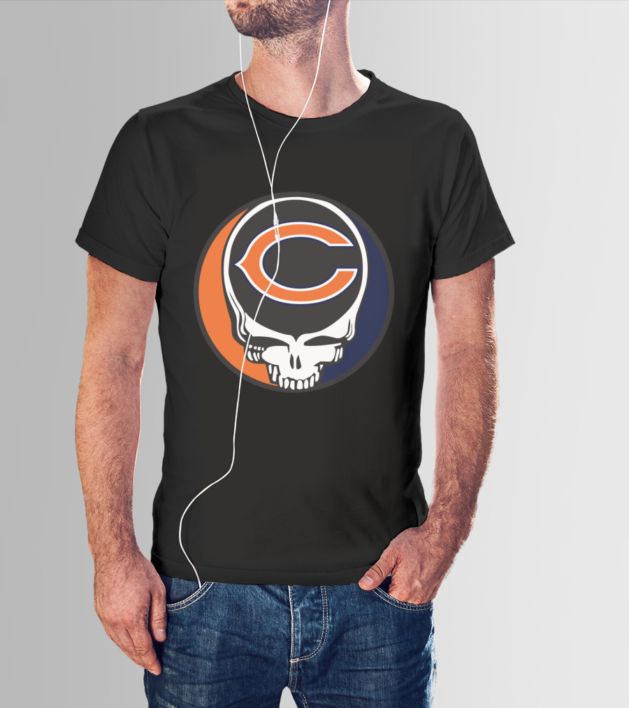 Grateful Dead Chicago Bears Skull T-Shirt