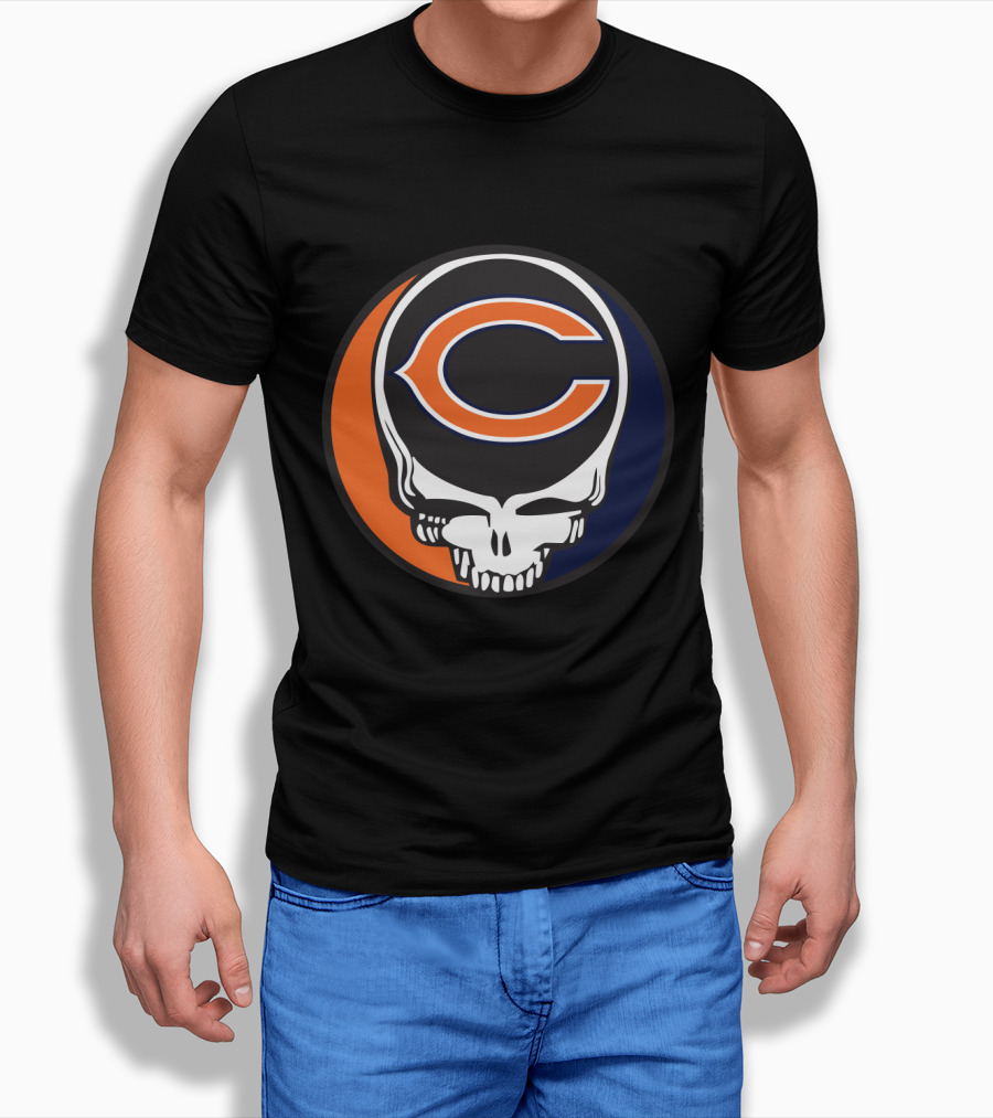 Grateful Dead Chicago Bears Skull T-Shirt