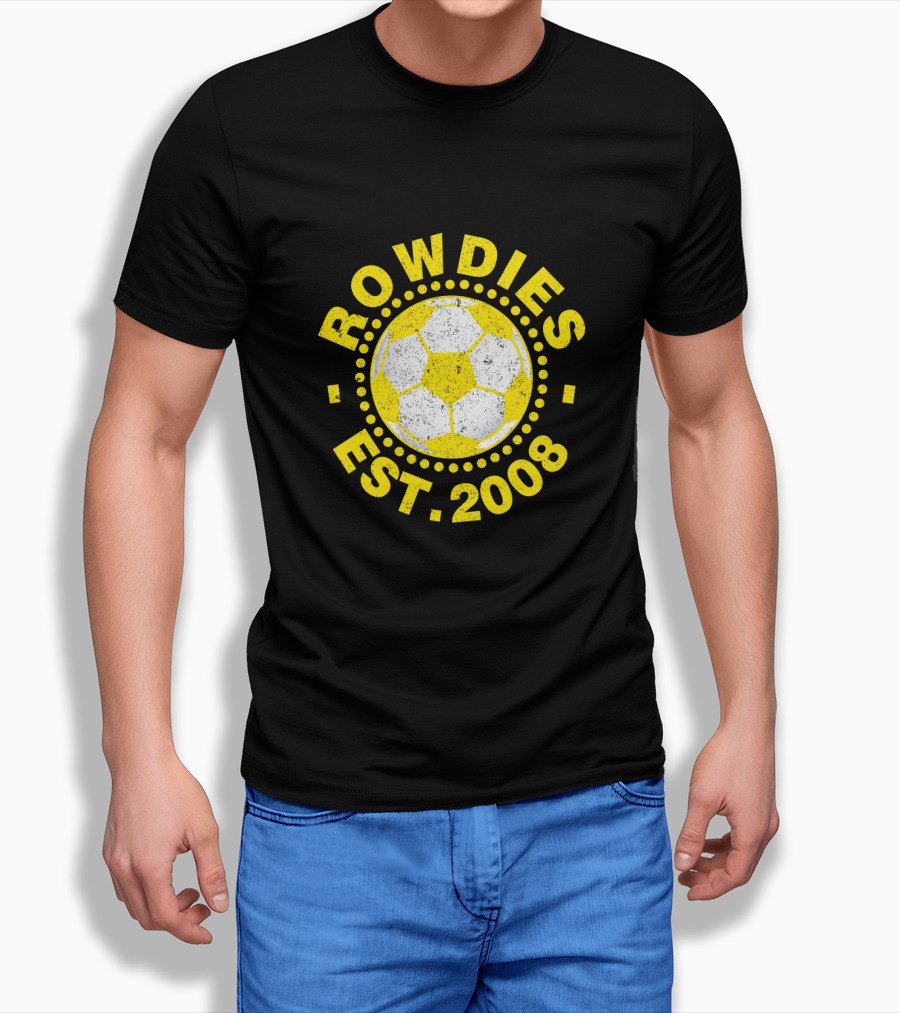 Rowdies Est 2008 Soccer Ball T-Shirt