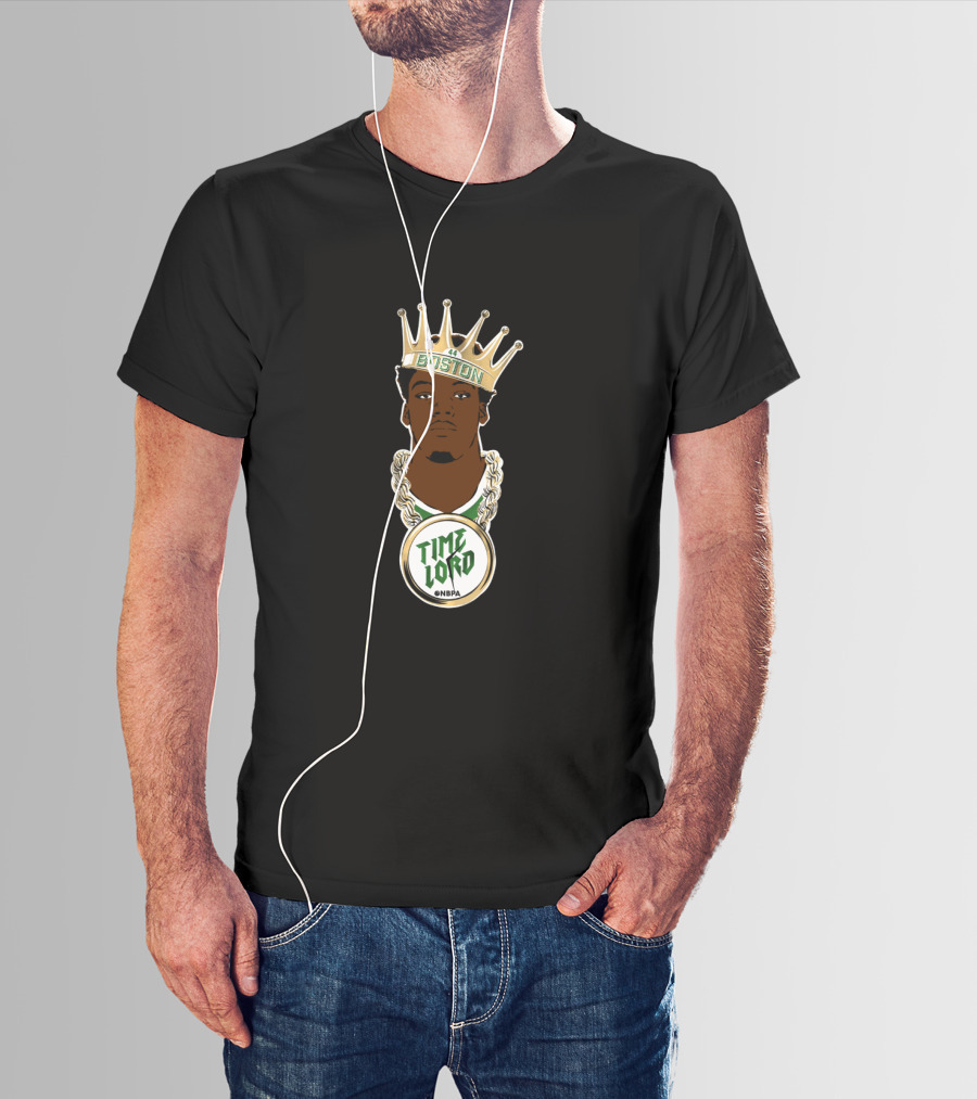 Boston Time Lord @Nbpa Crowned Basketball Chain T-Shirt