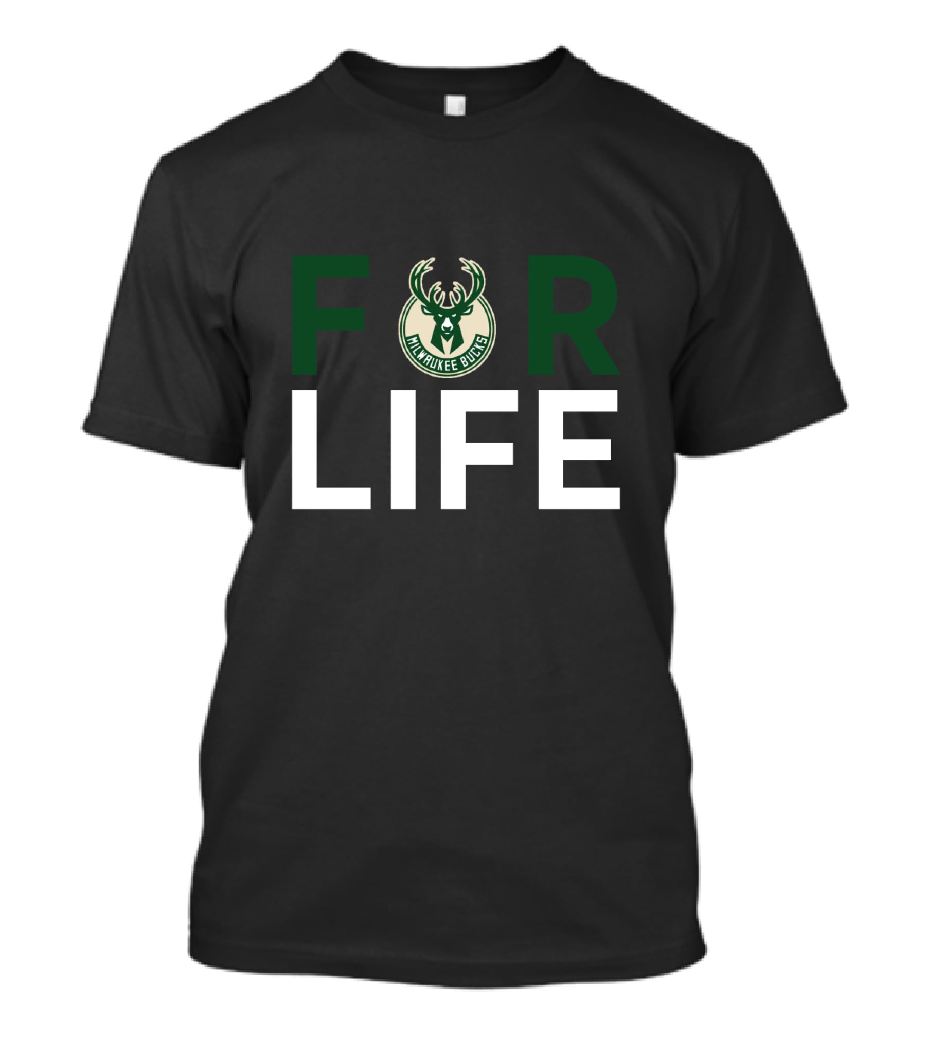 Milwaukee Bucks Logo For Life Fan Dedication T-Shirt