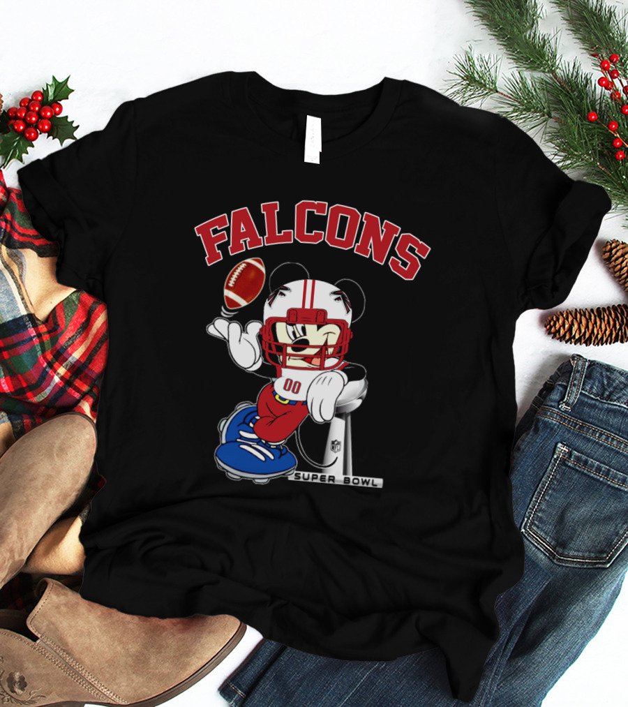 Falcons Nfl Mickey Super Bowl Football T-Shirt