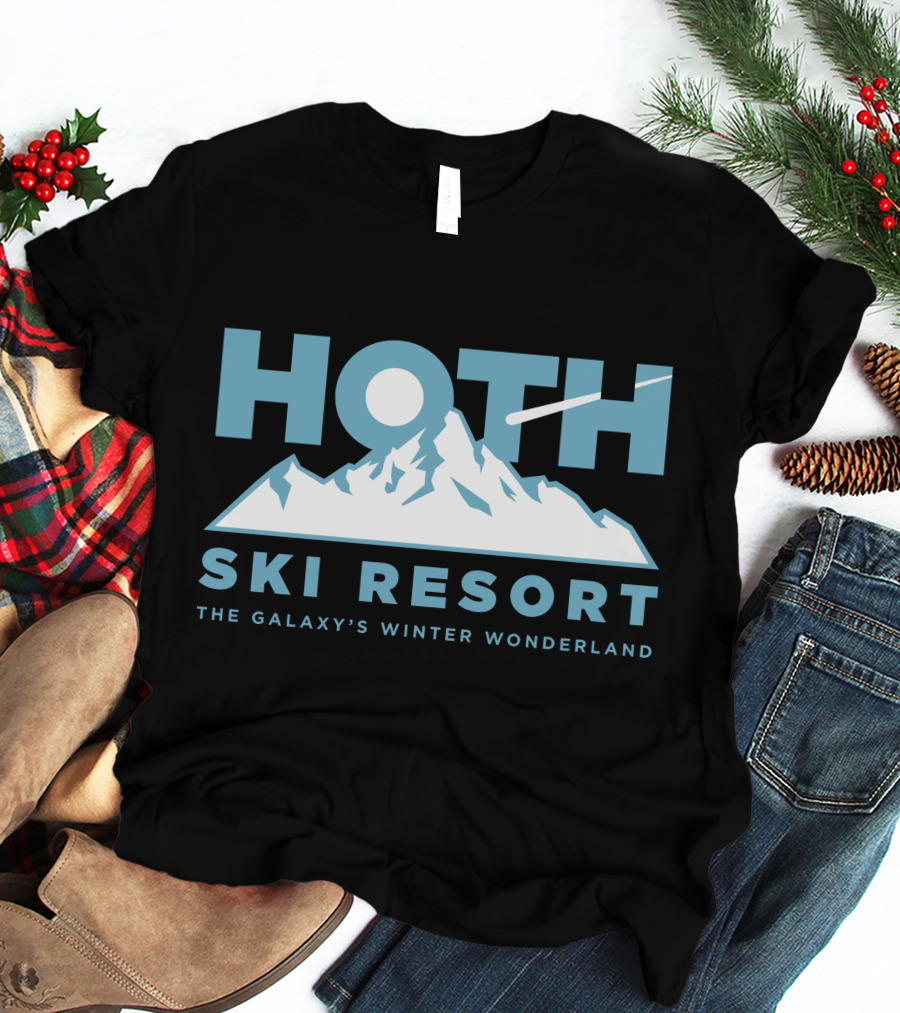 HOTH SKI RESORT THE GALAXY'S WINTER WONDERLAND T-Shirt