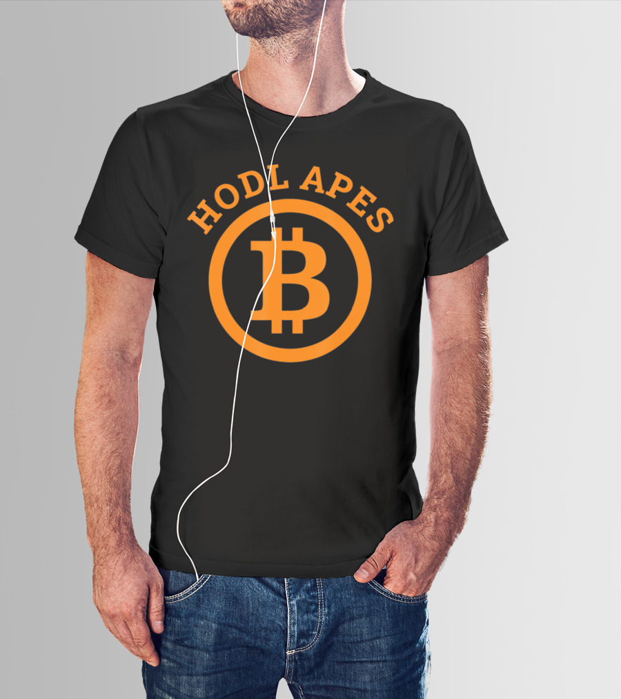 Hodl Apes Bitcoin Crypto Millionaire Plan Freedom Iconic T-Shirt