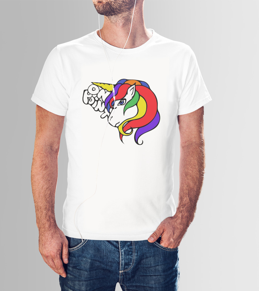 Rainbow Mane On Point Unicorn T-Shirt