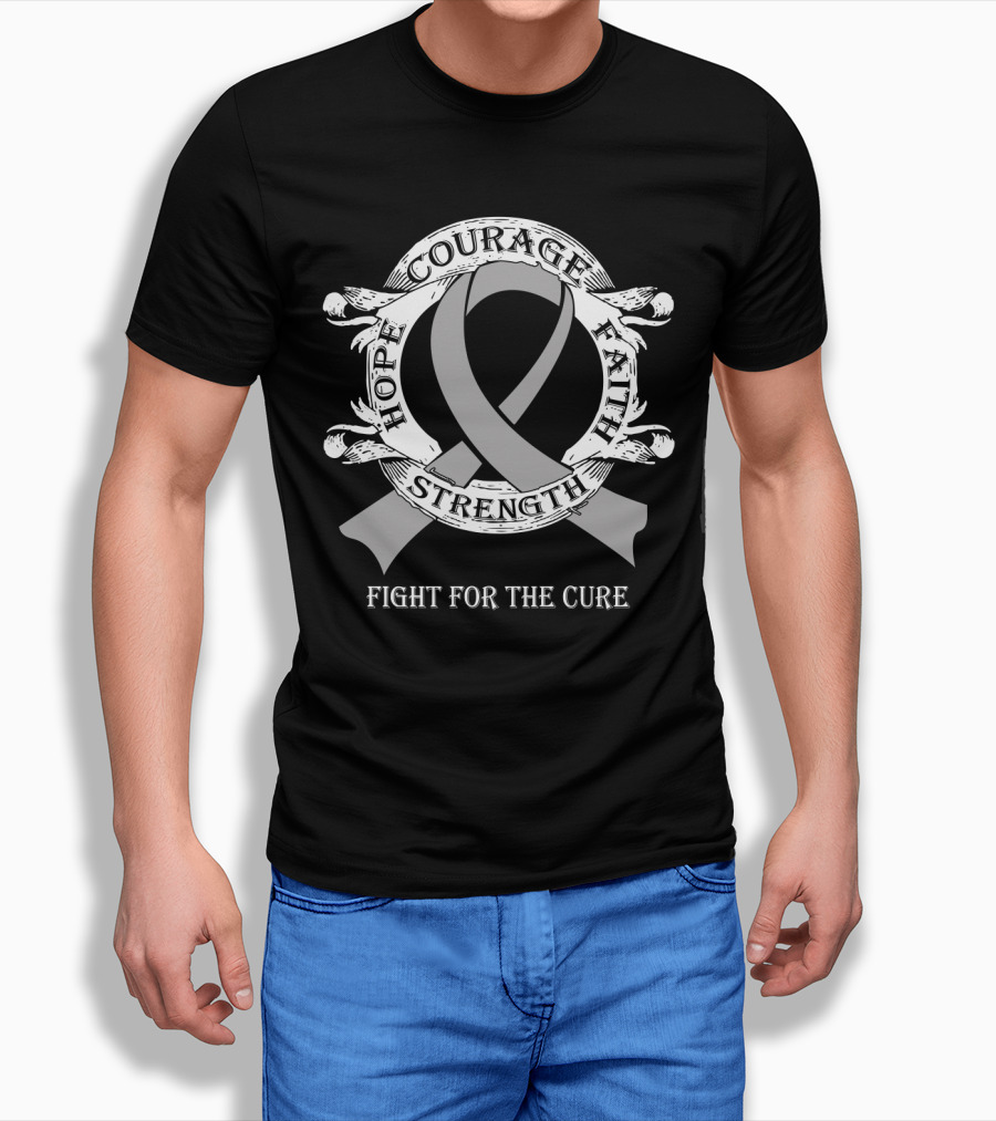 Hope Courage Faith Strength Fight for the Cure Diabetes T-Shirt