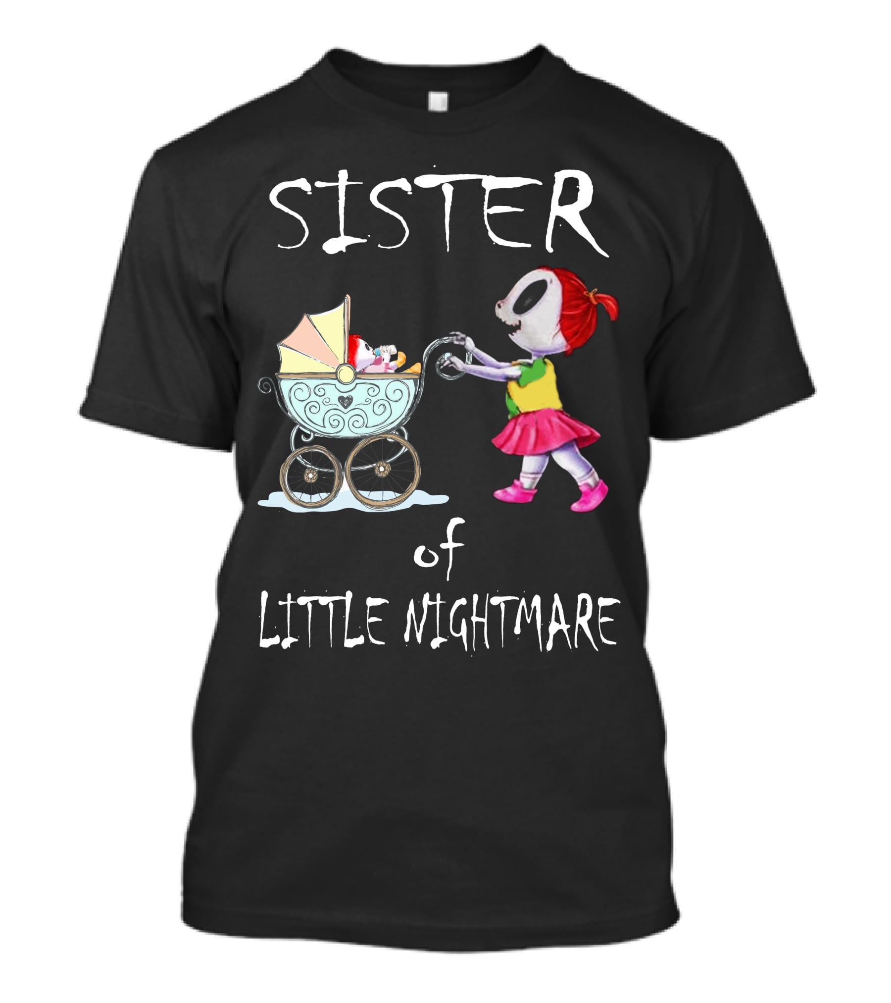 Sister Of Little Nightmare Skeleton Doll With Pram T-Shirt