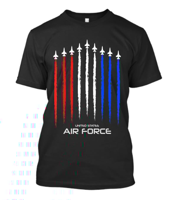 United States Air Force American Flag Jets T-Shirt