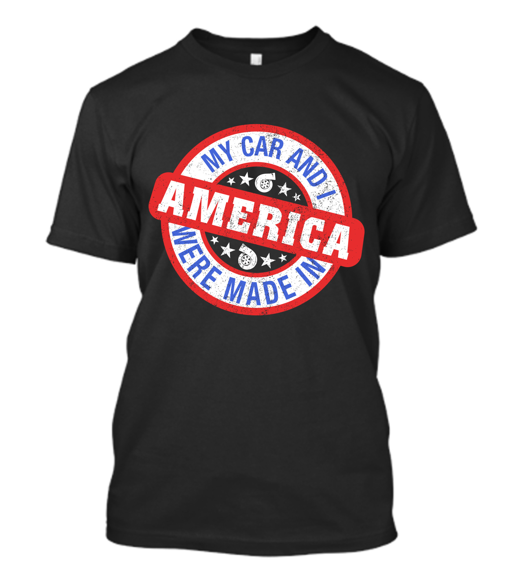 My Car And I Were Made In America Cleetus McFarland Merch T-Shirt