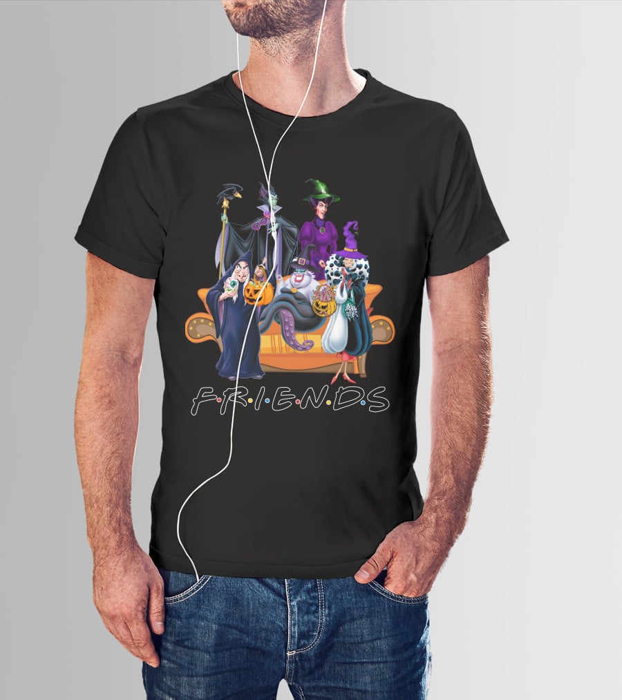 FRIENDS Villainous Halloween Couch Gathering T-Shirt