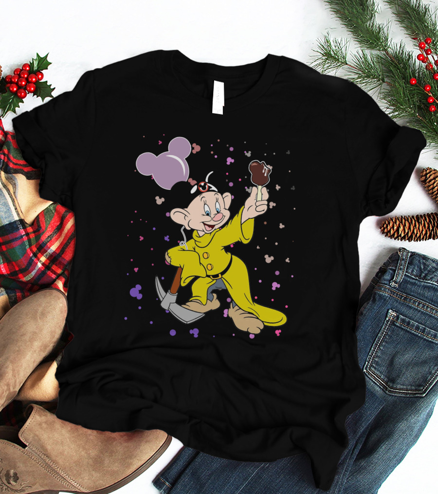 Dopey Mickey Ears Ice Cream Pickaxe Fun T-Shirt