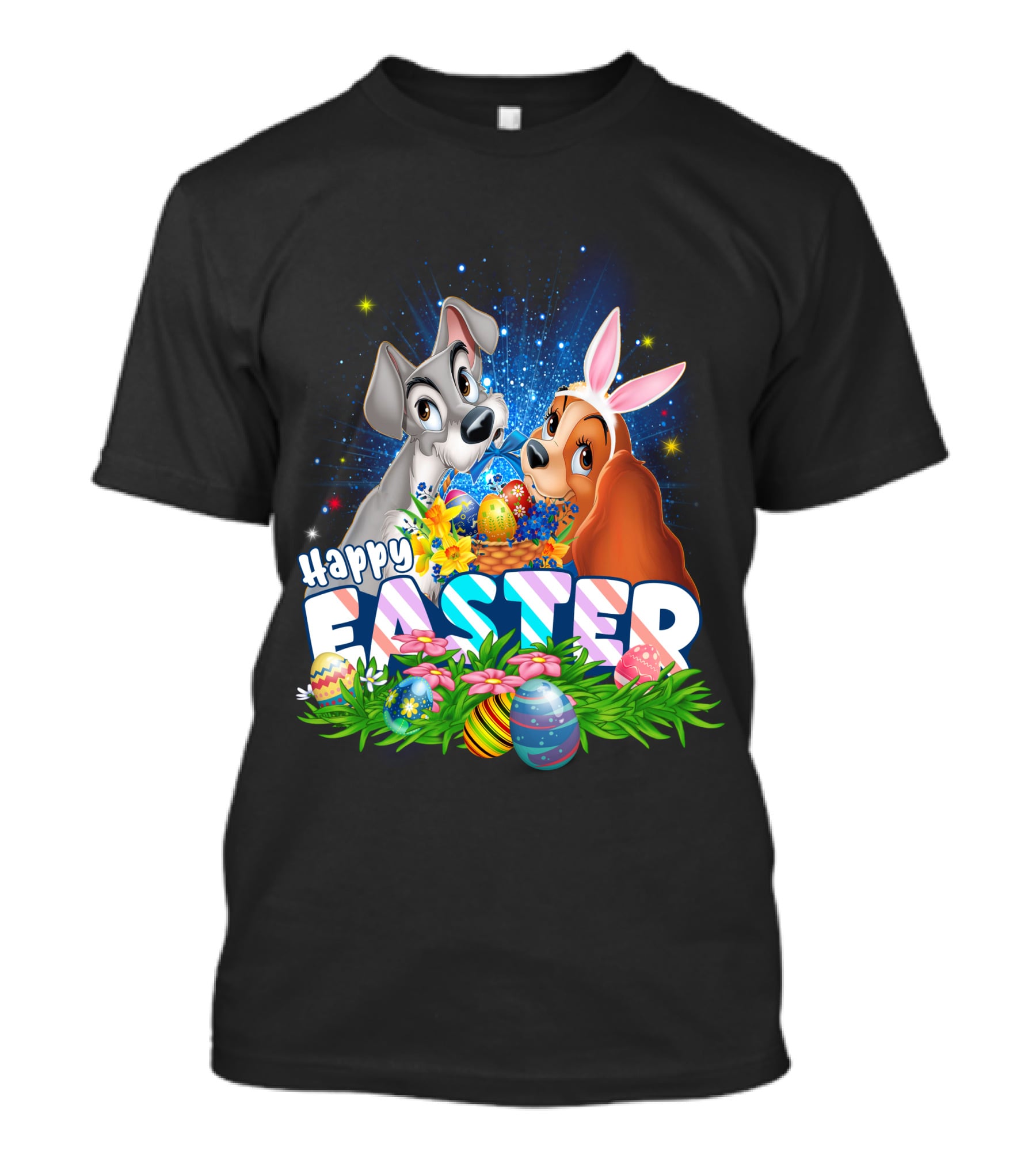 Lady And The Tramp Happy Easter T-Shirt