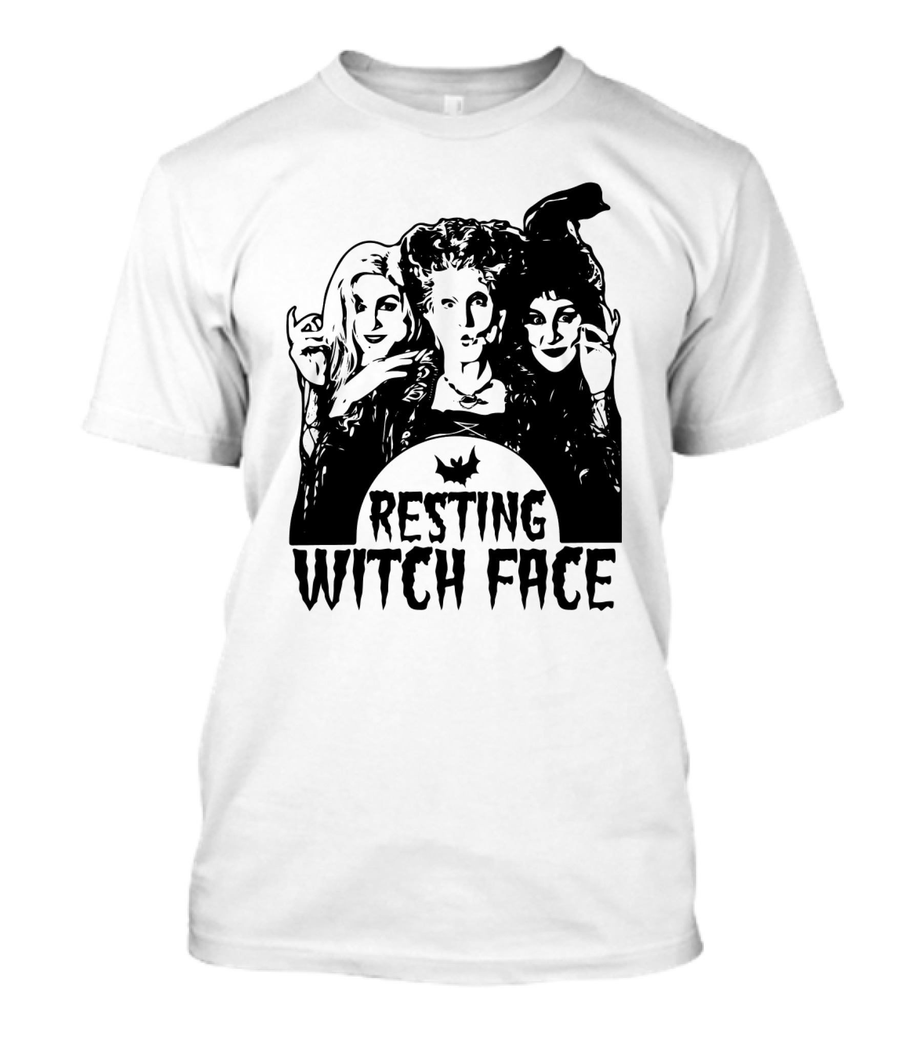 Resting Witch Face Sanderson Sisters Halloween Trio T-Shirt