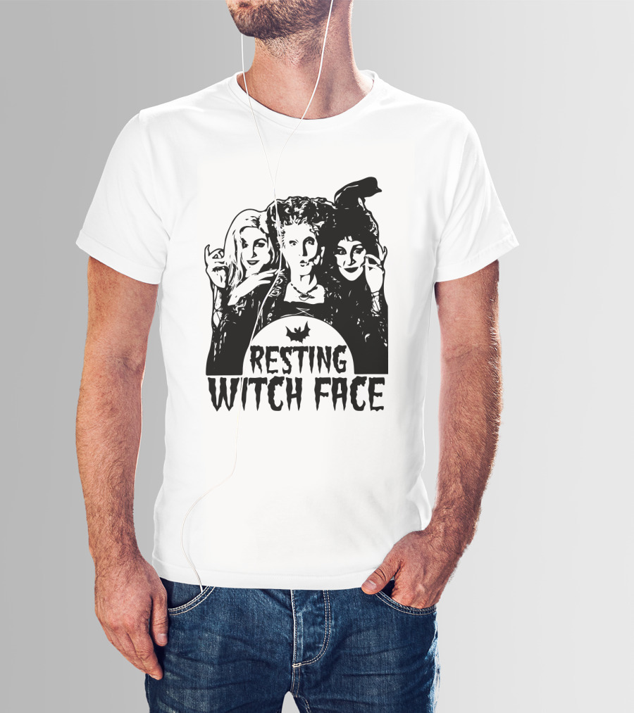 Resting Witch Face Sanderson Sisters Halloween Trio T-Shirt