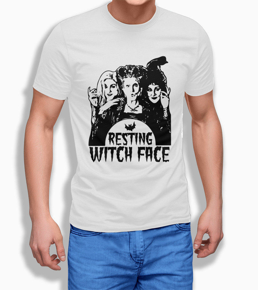Resting Witch Face Sanderson Sisters Halloween Trio T-Shirt