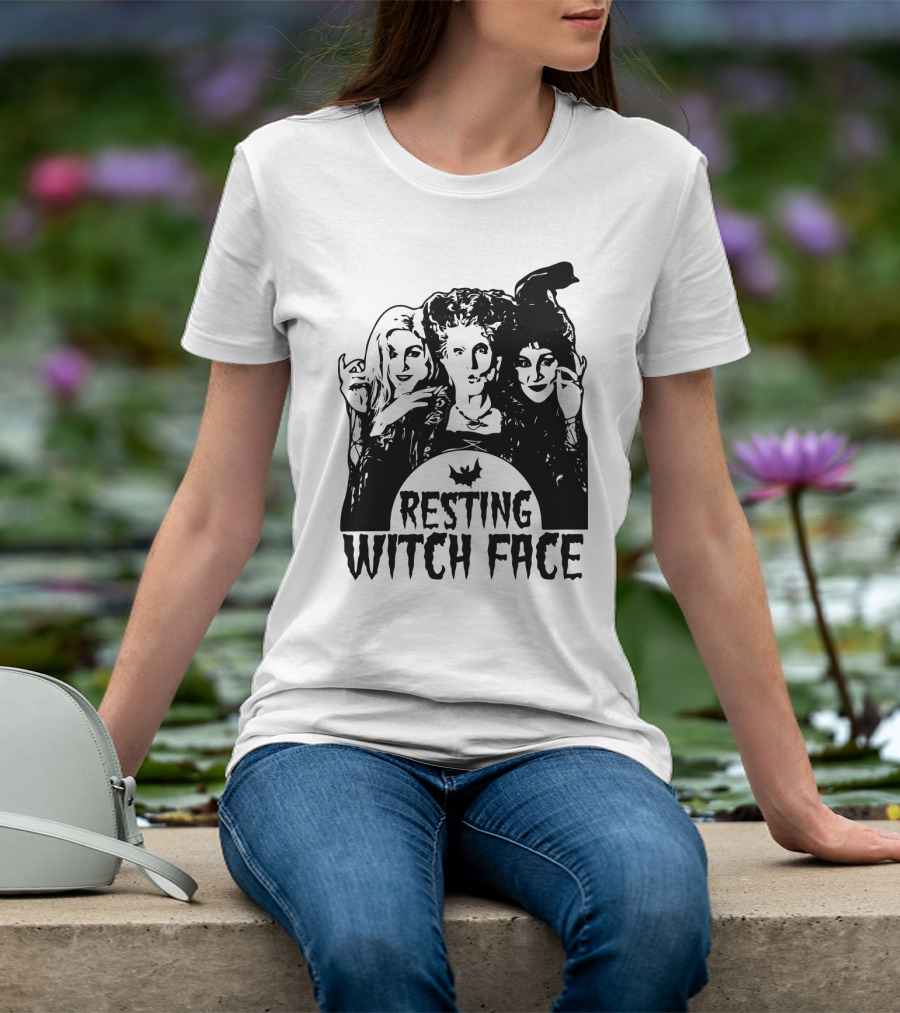 Resting Witch Face Sanderson Sisters Halloween Trio T-Shirt