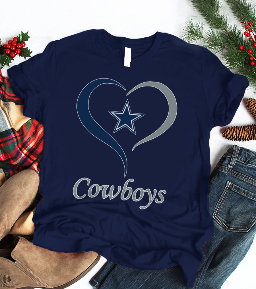 Cowboys Star Heart T-Shirt