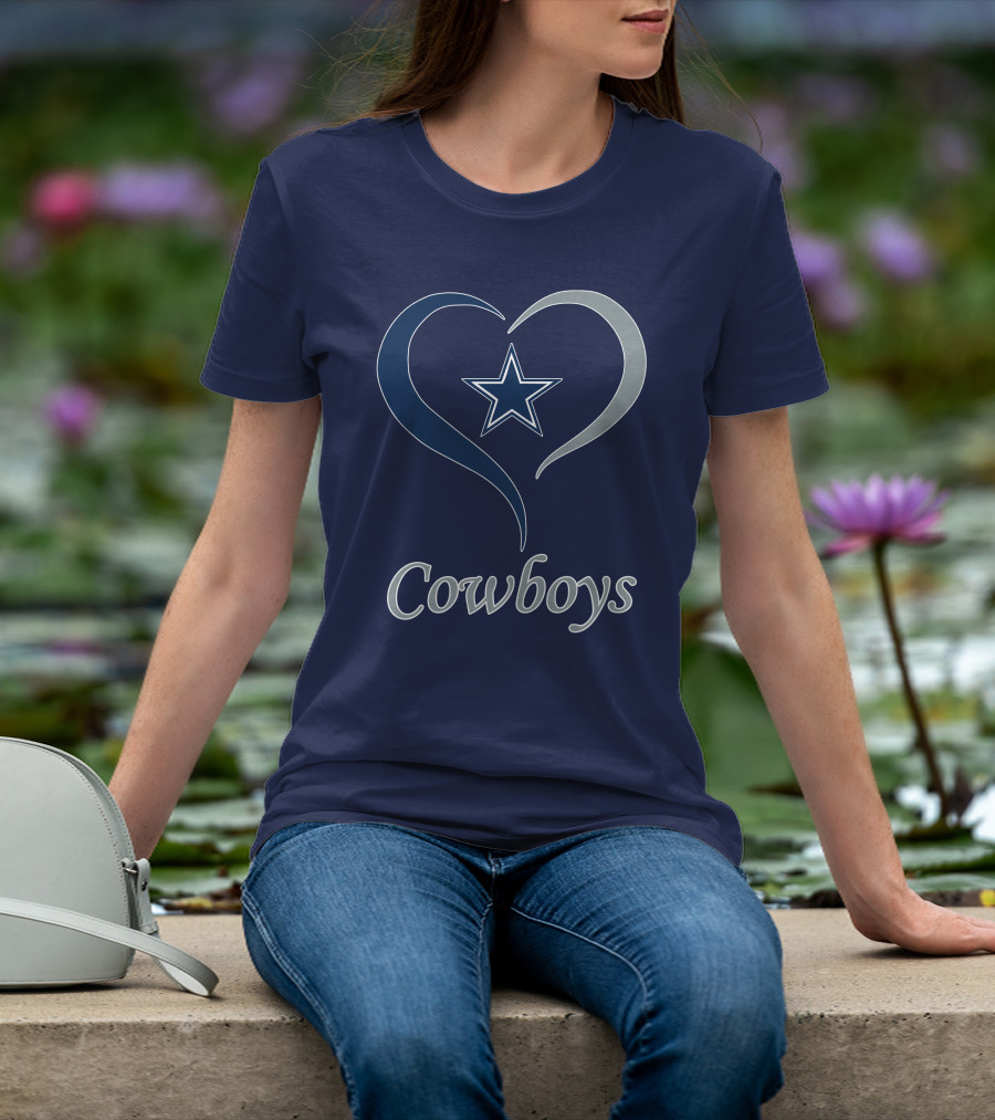 Cowboys Star Heart T-Shirt