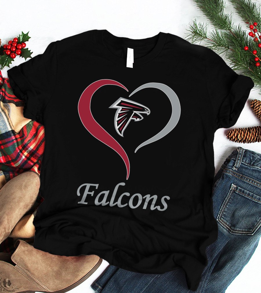 Atlanta Falcons Heart T-Shirt