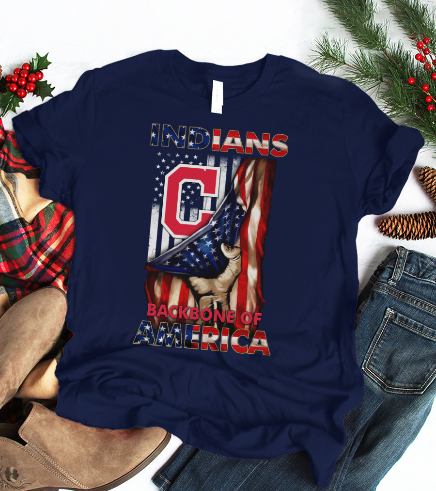 Indians Backbone Of America Cleveland T-Shirt