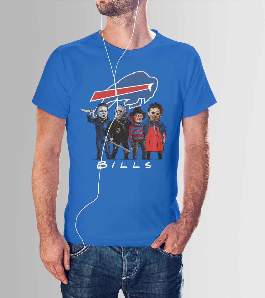 Buffalo Bills Halloween The Slasher Squad Teams Bills T-Shirt