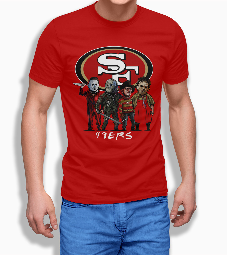 San Francisco 49ers Halloween Slasher Squad Icons 49ers T-Shirt