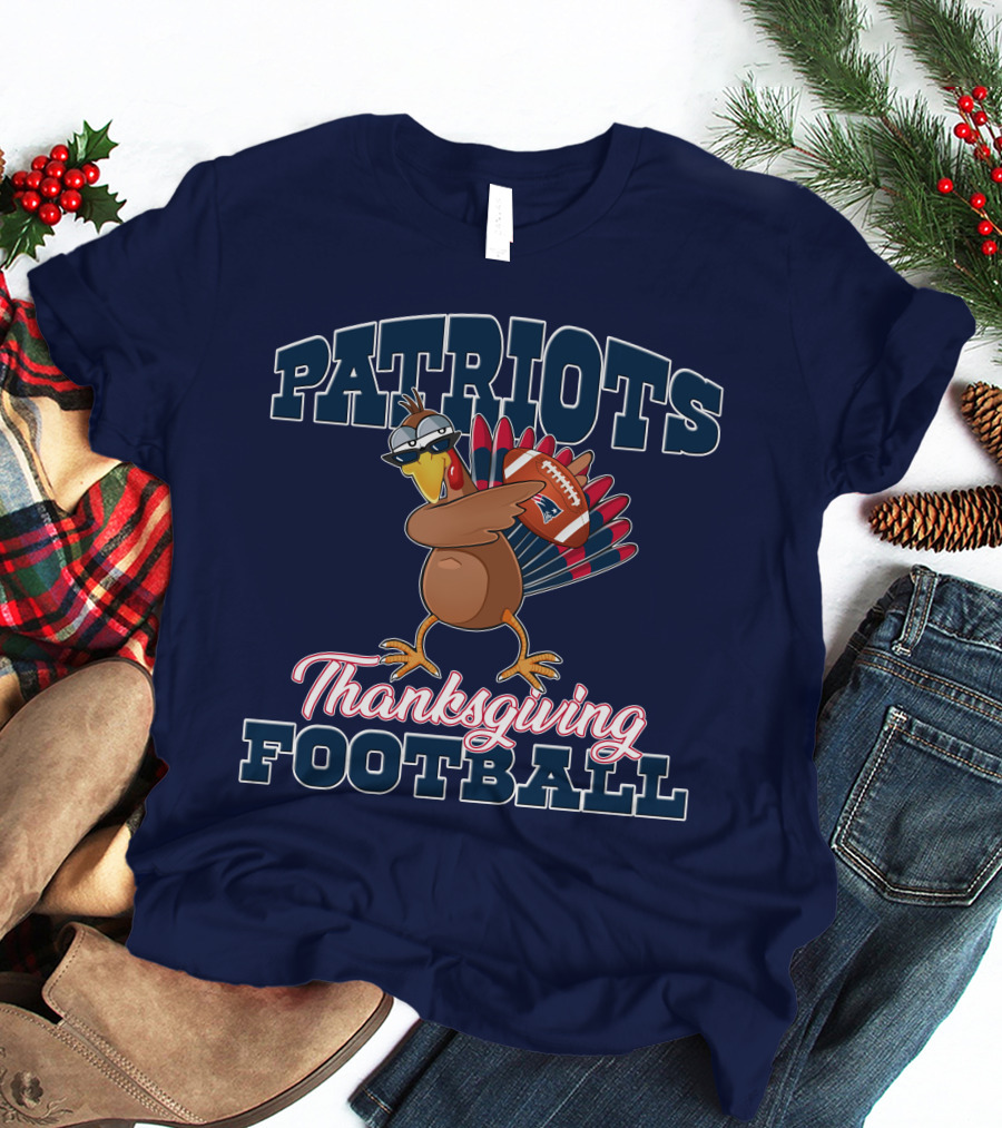 PATRIOTS Thanksgiving Football Turkey T-Shirt