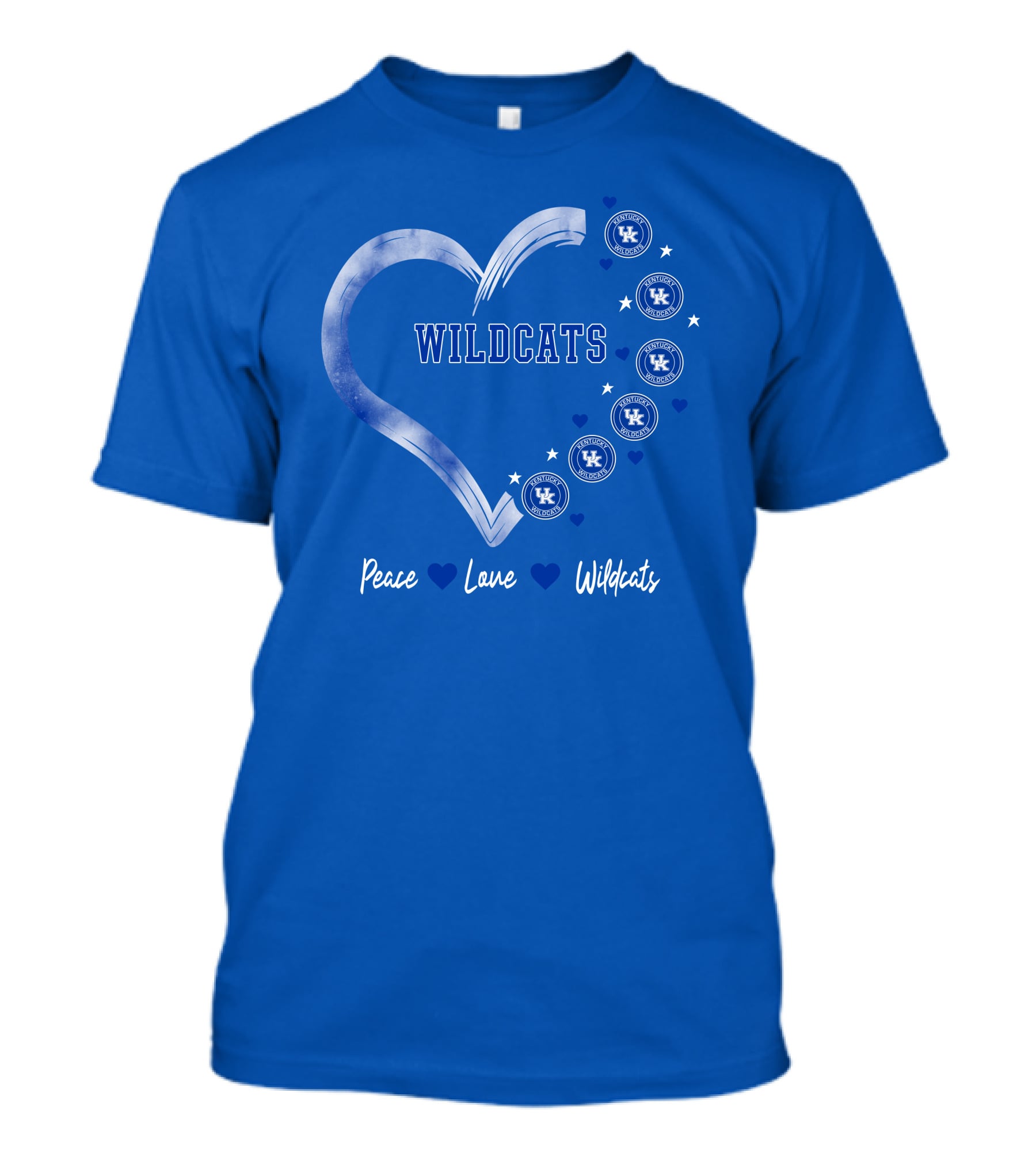 Peace Love Wildcats Kentucky Wildcats UK T-Shirt