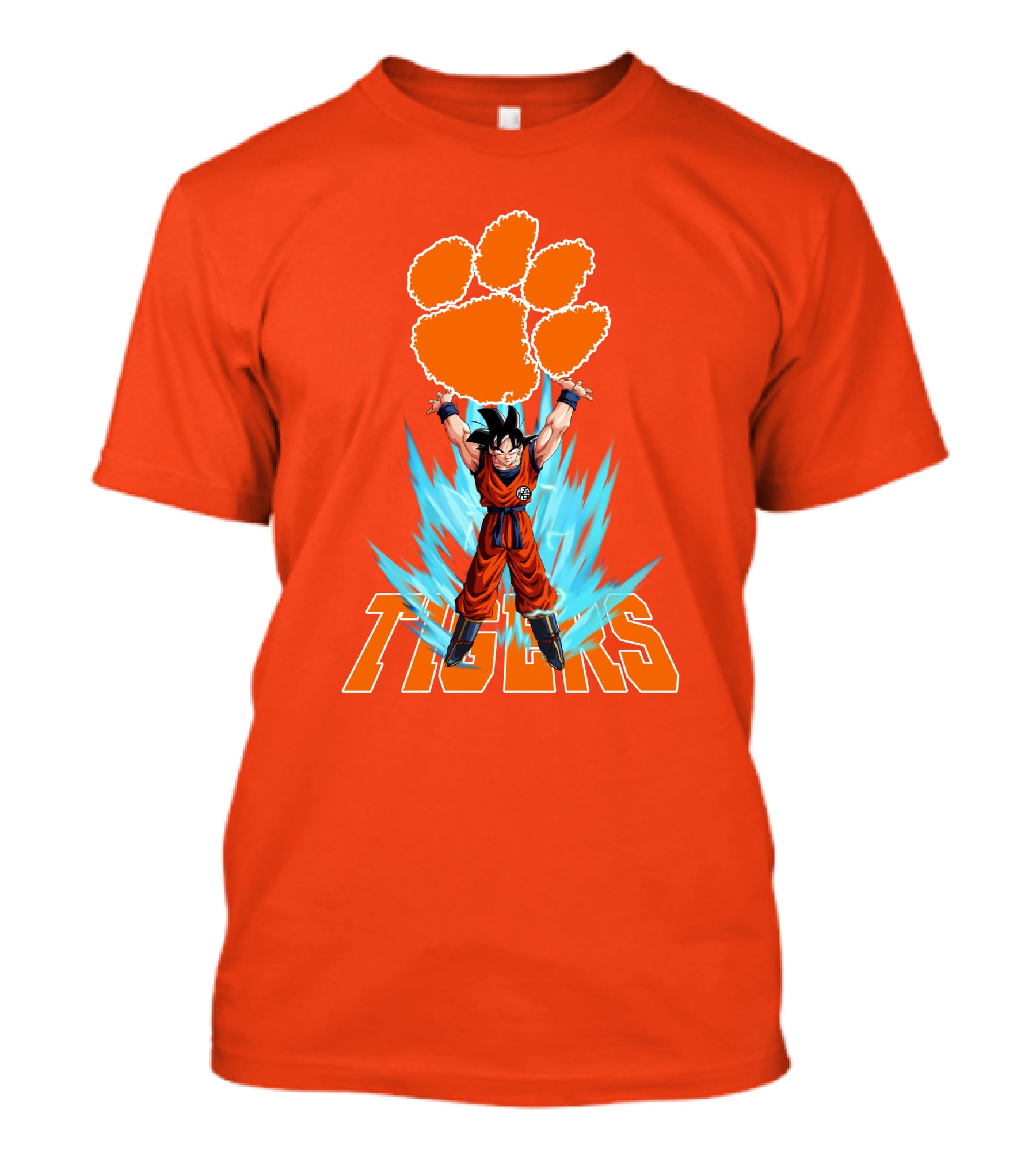 Clemson Tigers Super Saiyan Songoku Power Up T-Shirt