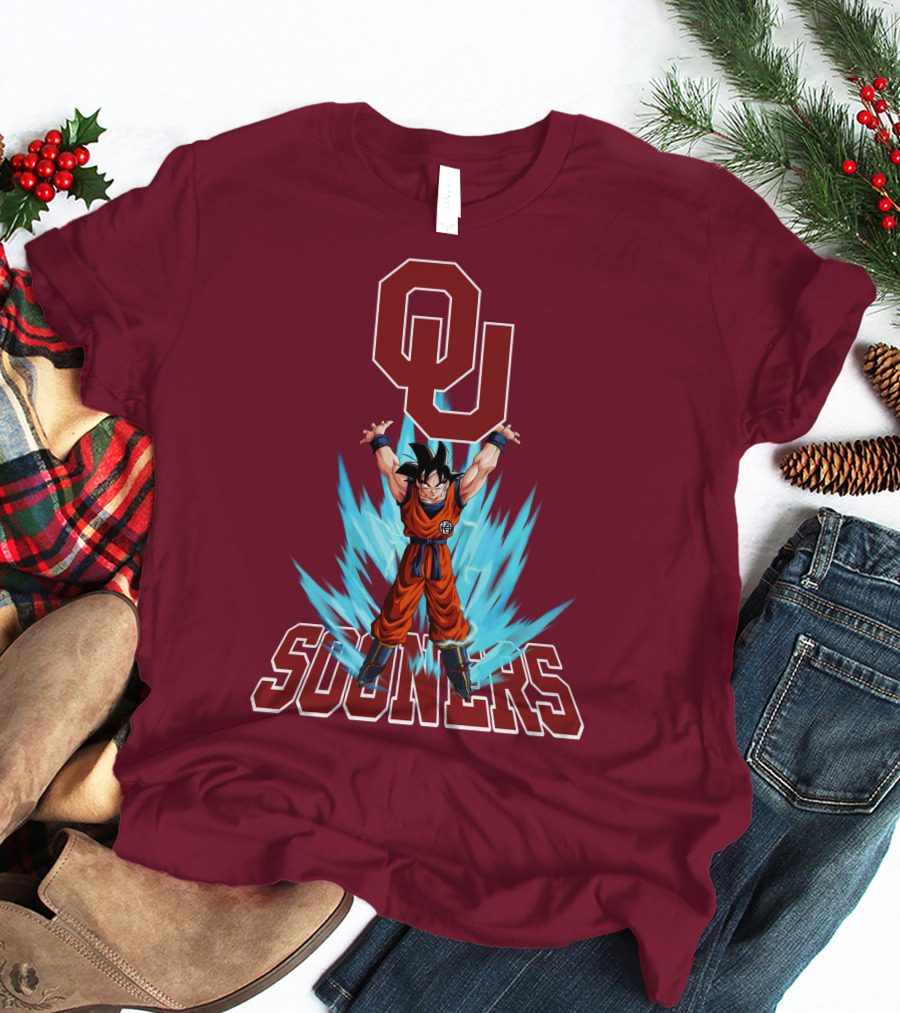 Oklahoma Sooners Ou Songoku Super Saiyan Energy Burst T-Shirt