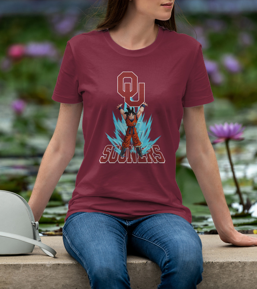 Oklahoma Sooners Ou Songoku Super Saiyan Energy Burst T-Shirt