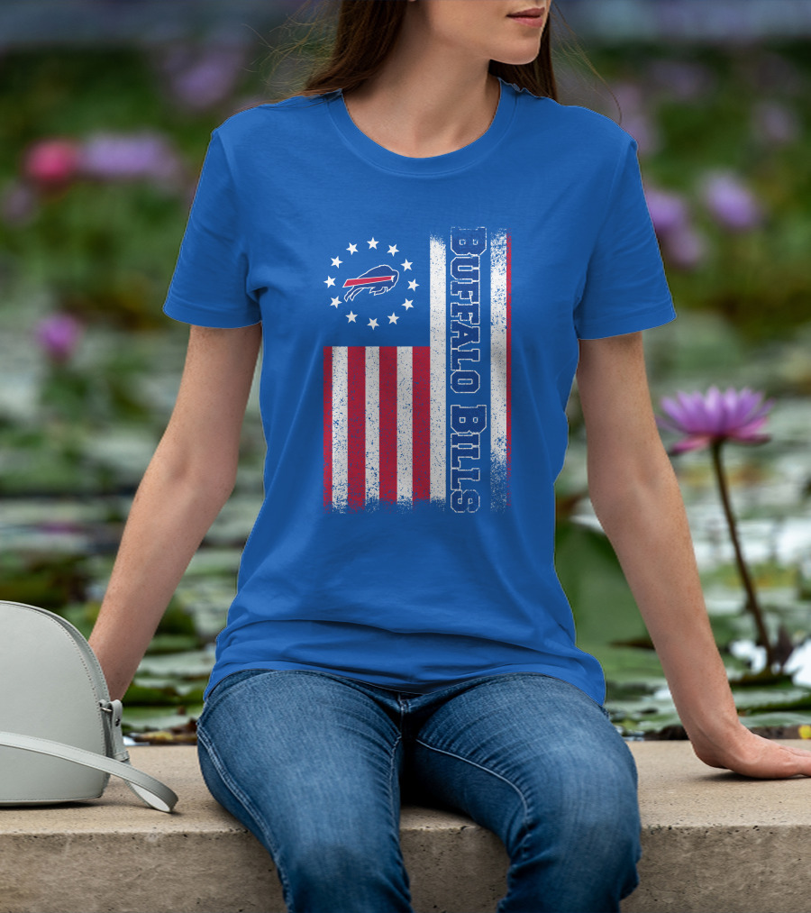Buffalo Bills American Flag Stars And Stripes T-Shirt