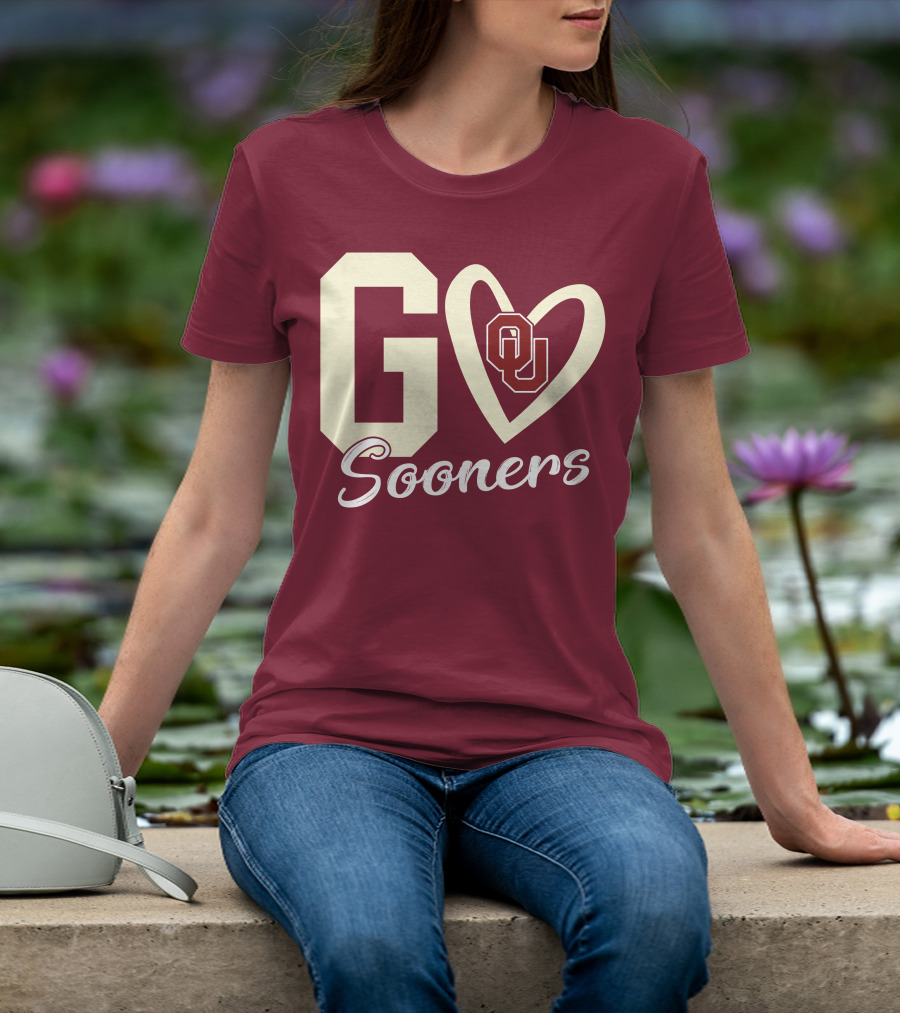 Go Sooners OU Heart T-Shirt