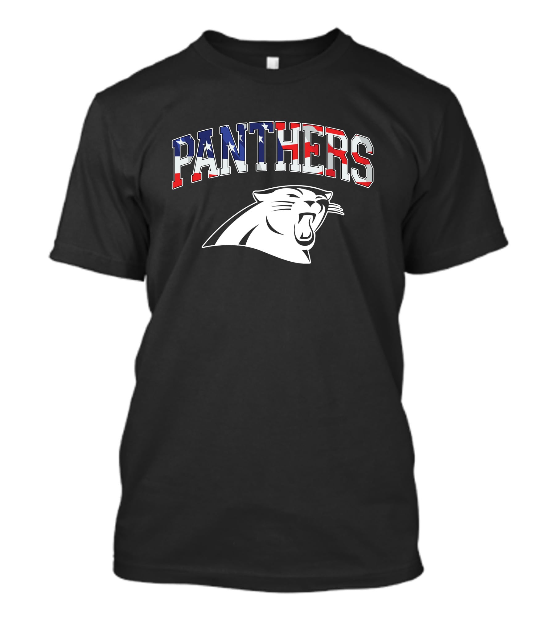 Panthers American Flag T-Shirt