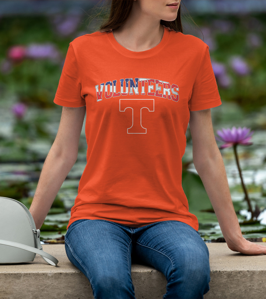 Tennessee Volunteers American Flag T T-Shirt
