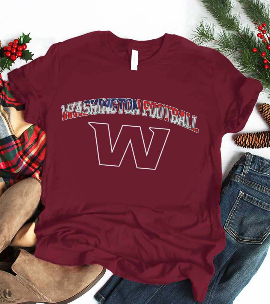 Washington Football American Flag W T-Shirt