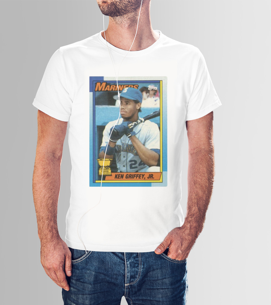 Mariners Ken Griffey Jr Topps All-Star Rookie Card T-Shirt
