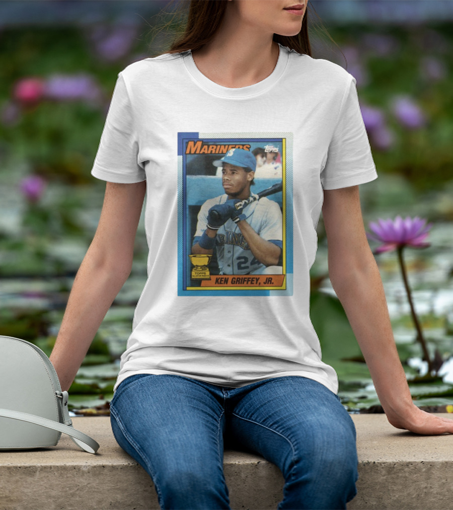 Mariners Ken Griffey Jr Topps All-Star Rookie Card T-Shirt