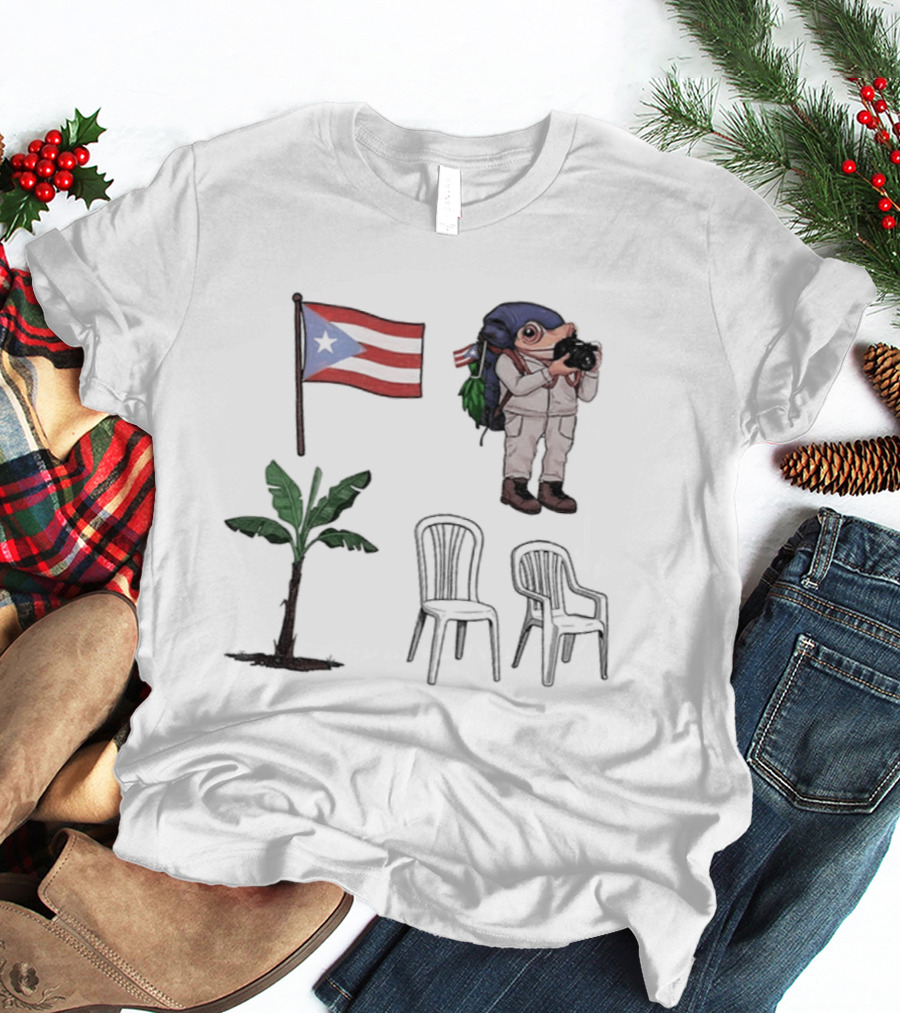 Boricua Puerto Rican Flag Coqui Palm Chairs 2025 T-Shirt