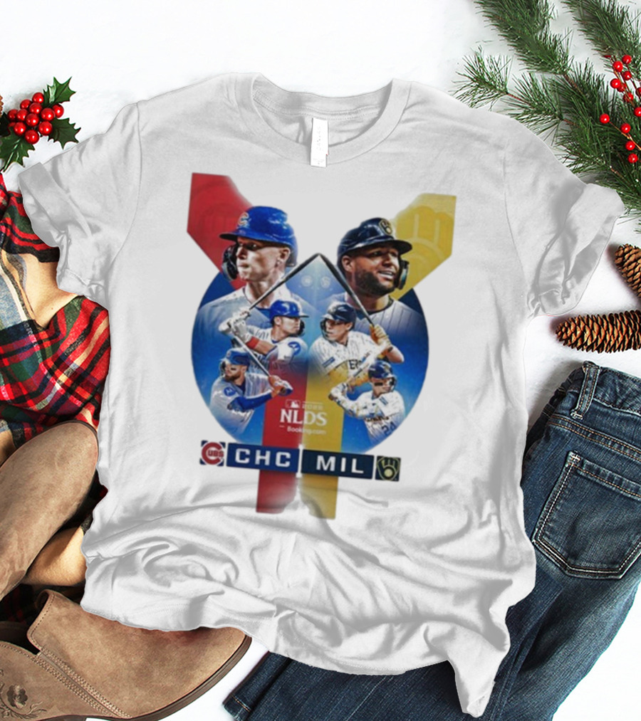 2025 MLB Postseason Chicago Cubs Vs Milwaukee Brewers NLDS Matchup T-Shirt