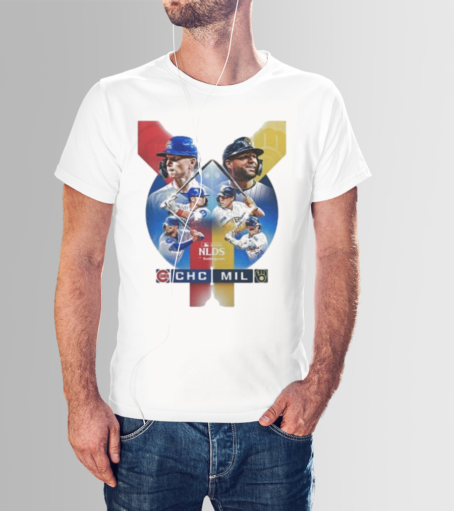 2025 MLB Postseason Chicago Cubs Vs Milwaukee Brewers NLDS Matchup T-Shirt