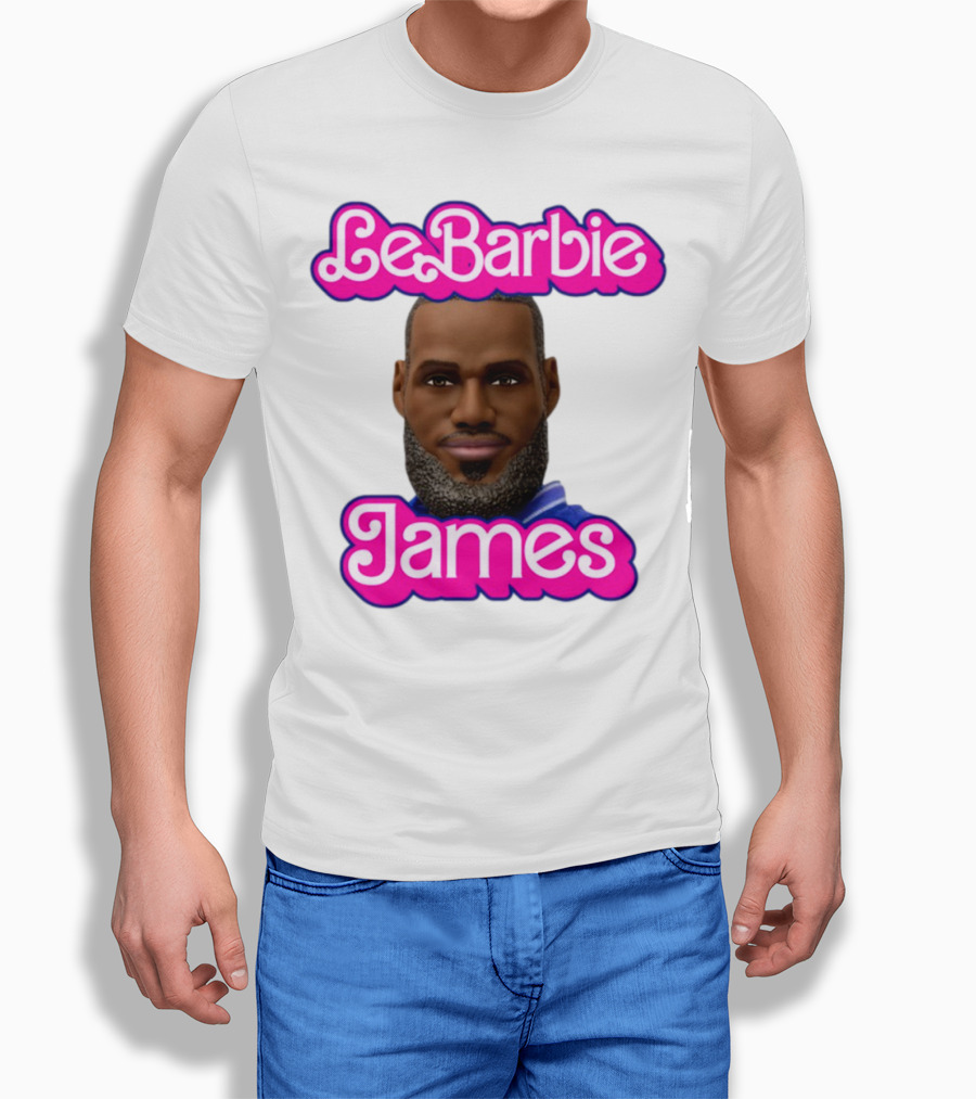 LeBarbie James Basketball Icon Parody T-Shirt