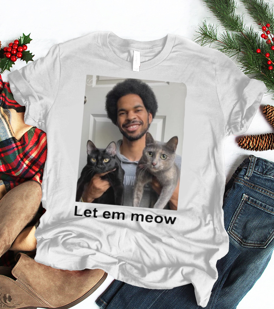 Limited Let Em Meow Jarrett Allen Cats T-Shirt