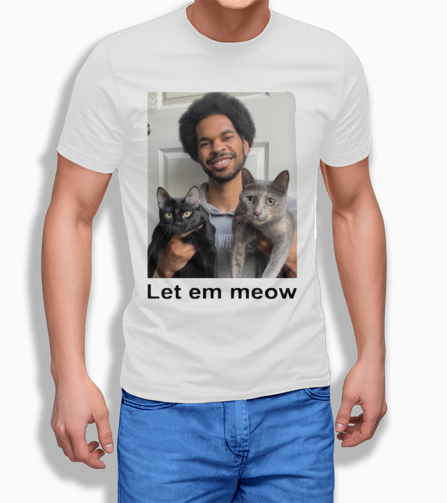 Limited Let Em Meow Jarrett Allen Cats T-Shirt