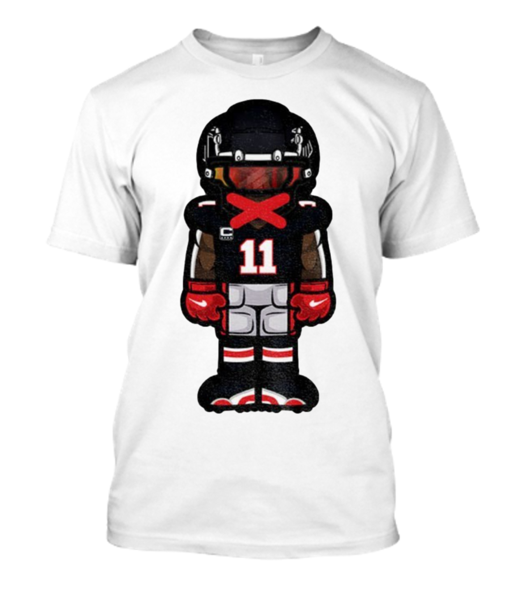 Julio Jones Cartoon Atlanta Falcons NFL 2025 T-Shirt