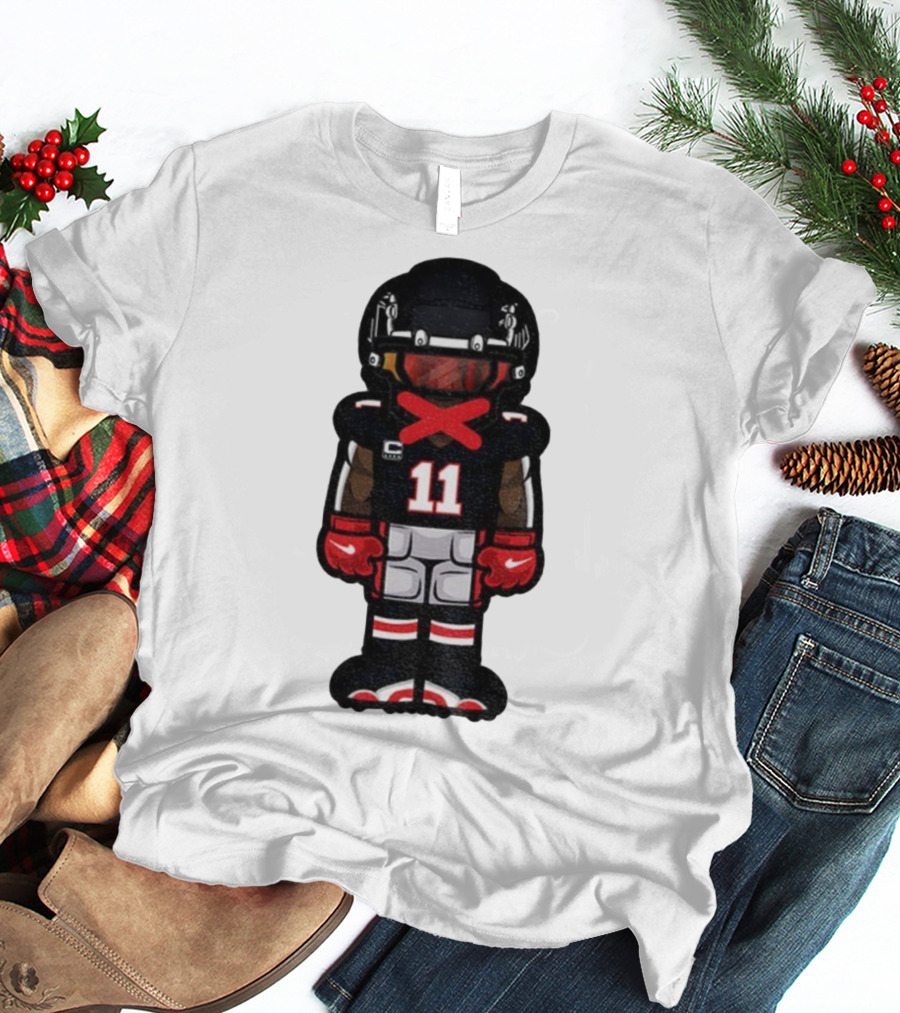 Julio Jones Cartoon Atlanta Falcons NFL 2025 T-Shirt